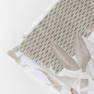 Completo matrimoniale in cotone foglie