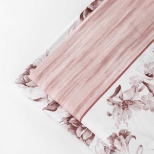 Completo letto matrimoniale in cotone floreale