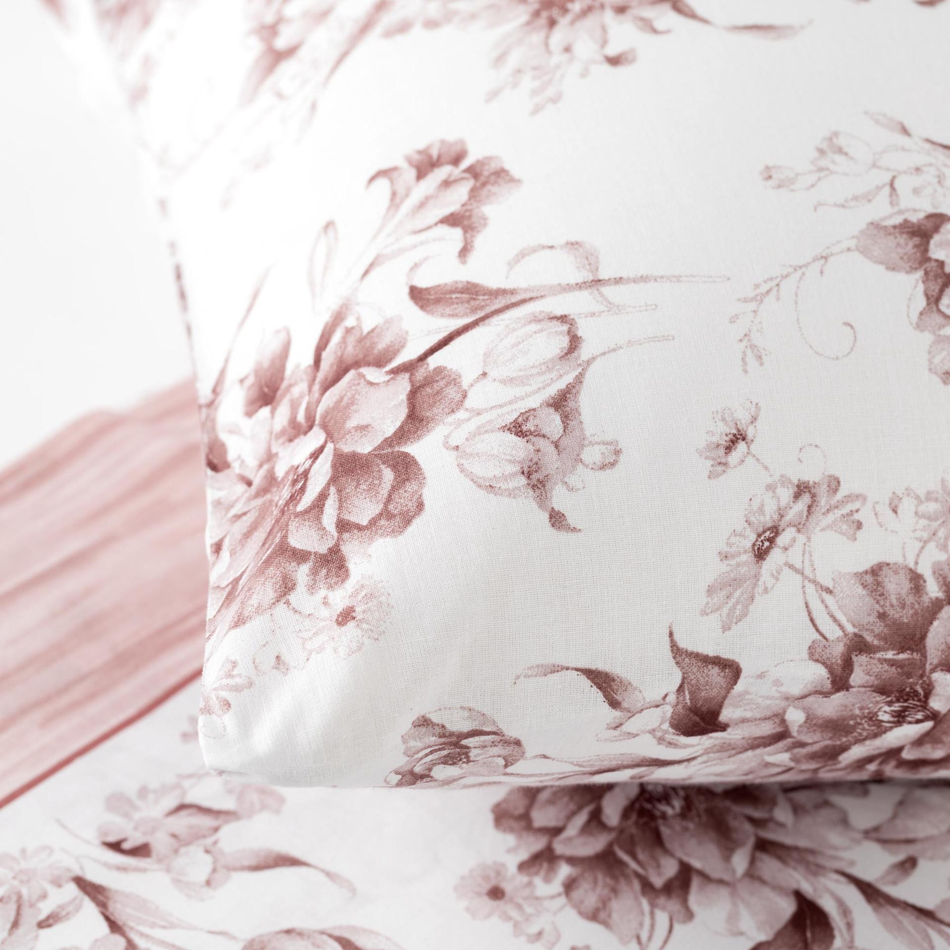 Completo letto matrimoniale in cotone floreale Linea Oro