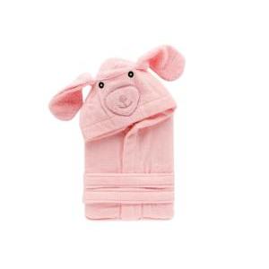 Accappatoio bambina pecorella rosa