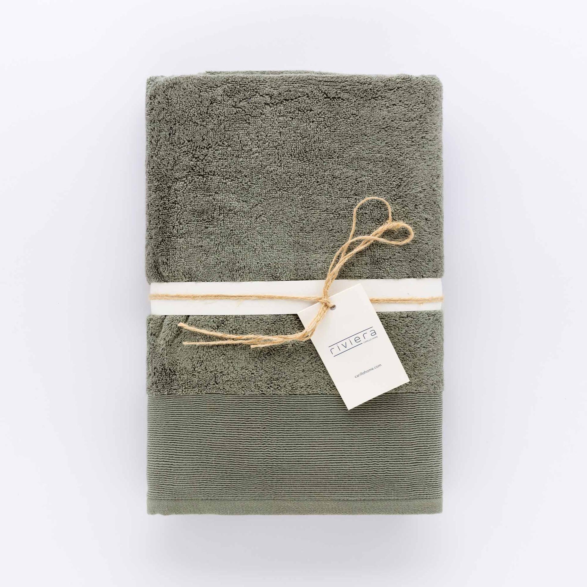 ufeffCoppia asciugamani in spugna di cotone Riviera
