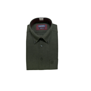 Camicia flanella leggera uomo camicia flanella cotone regular verde militare