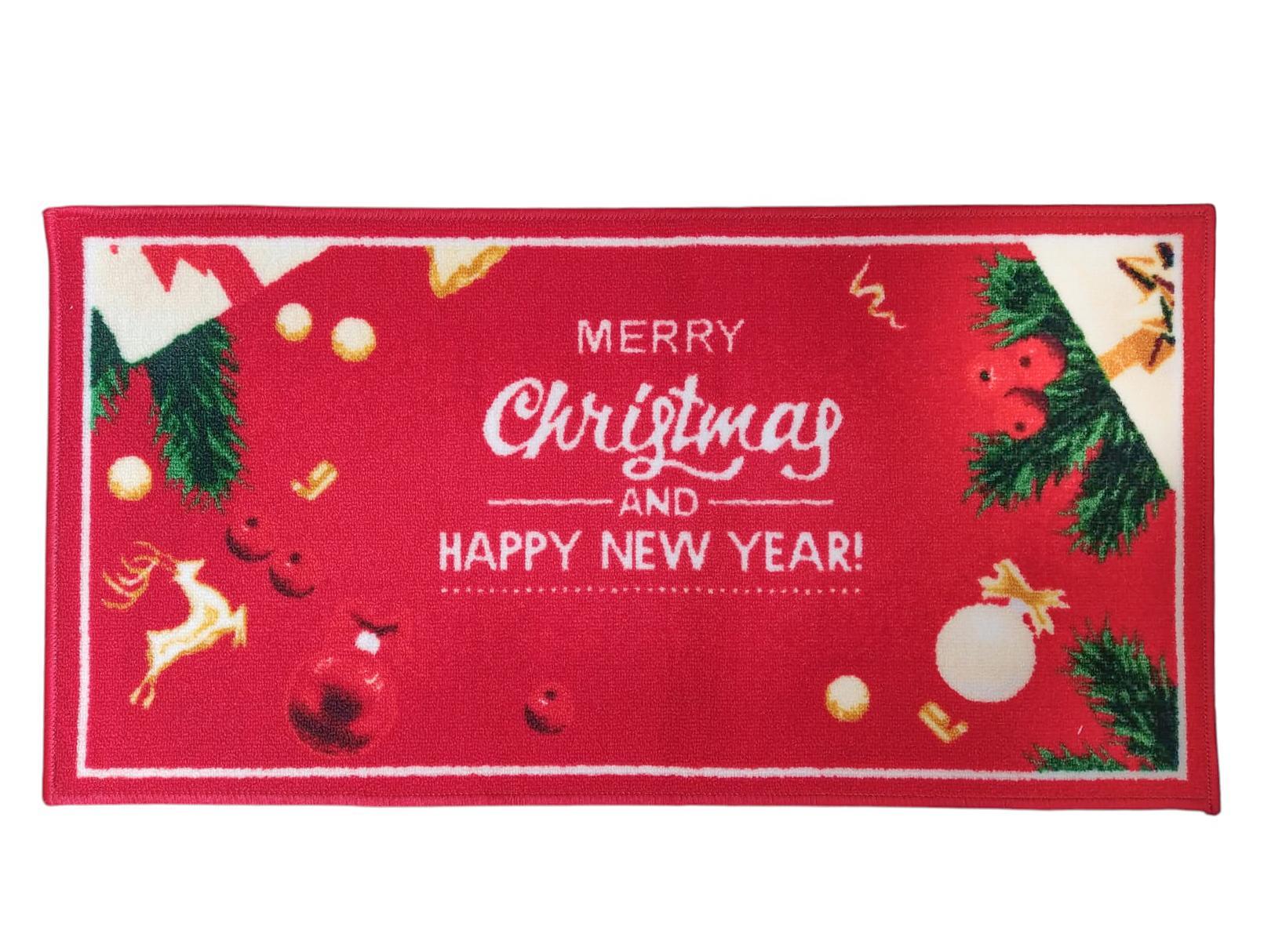 Tappeto natalizio rettangolare antiscivolo 50x100cm