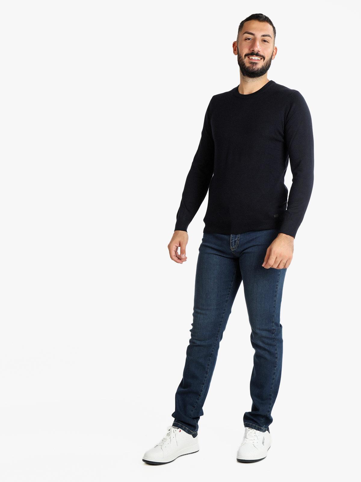 wampum jeans linea giovane sabbiato sus base scura blu - foto 4