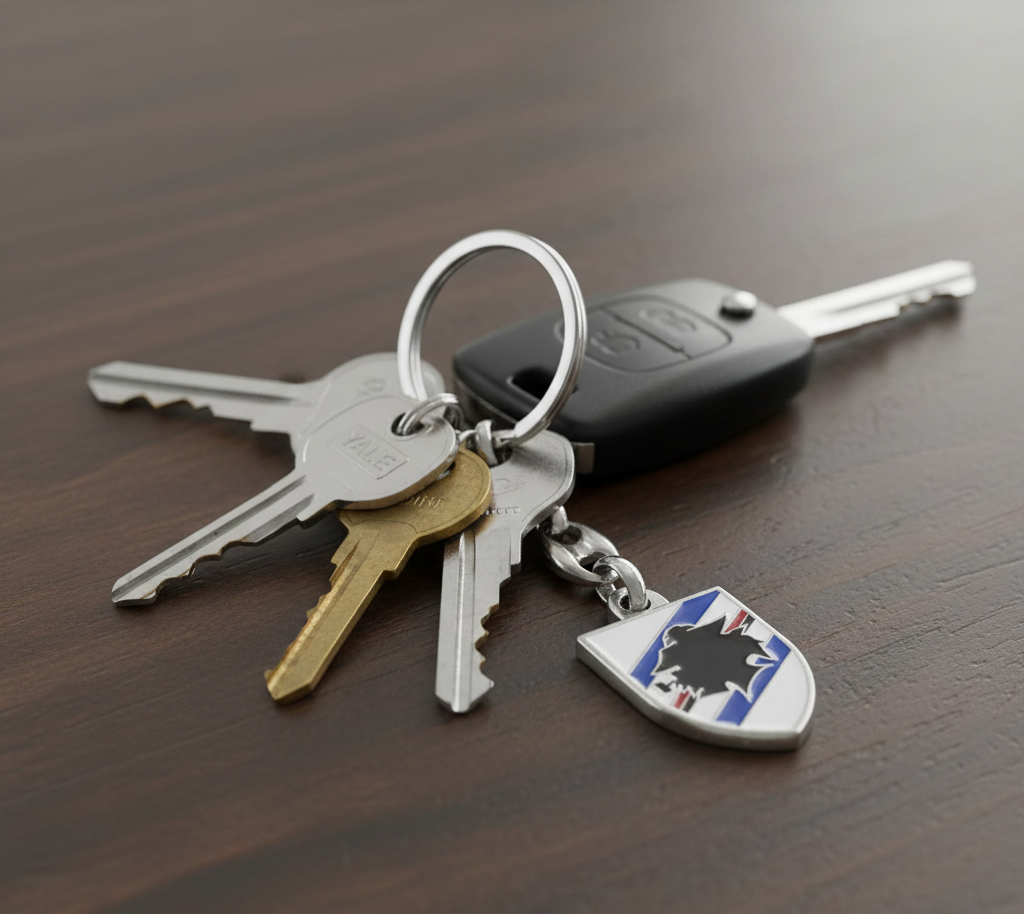 Portachiavi stemma compatibile con Sampdoria