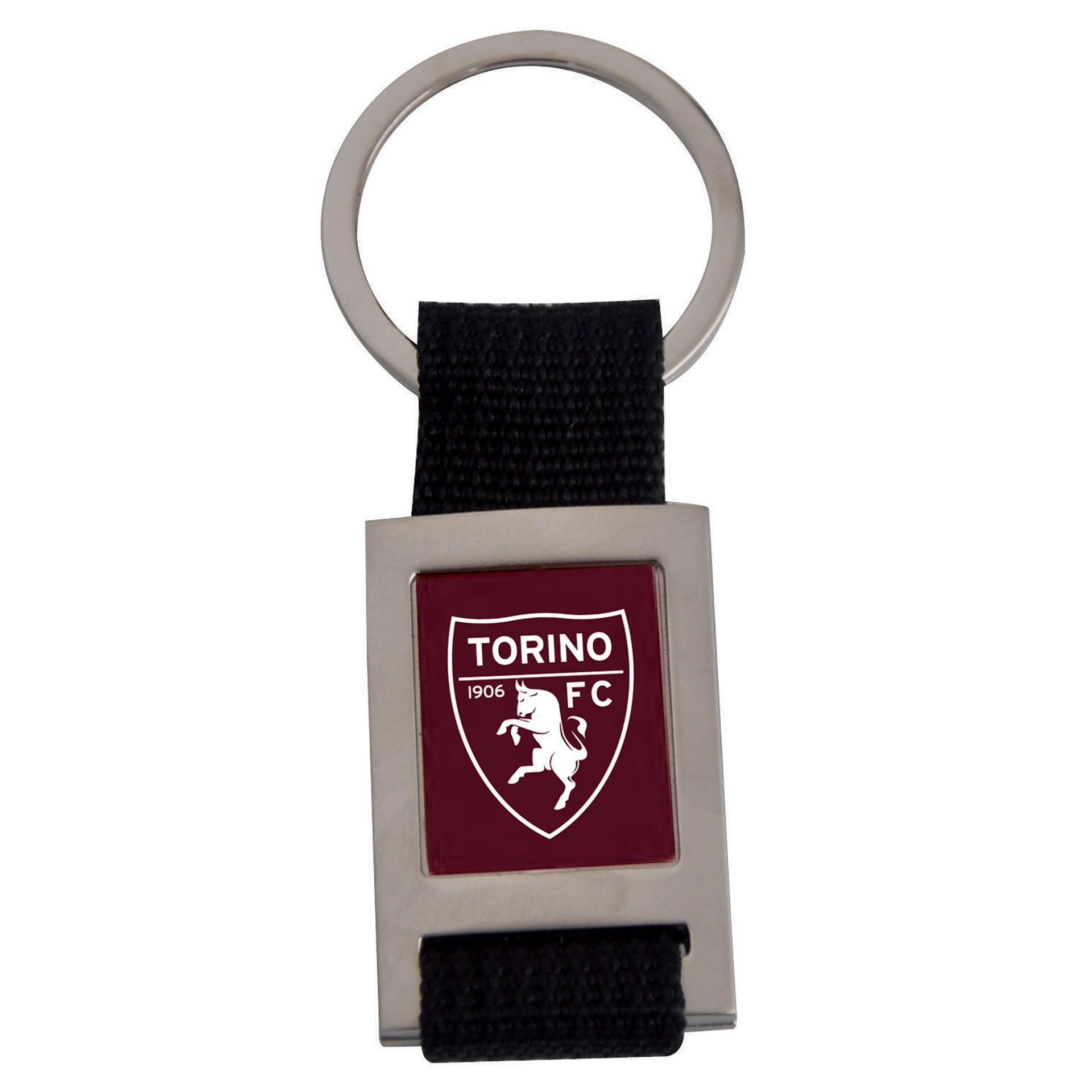 Portachiavi in metallo e tessuto Torino