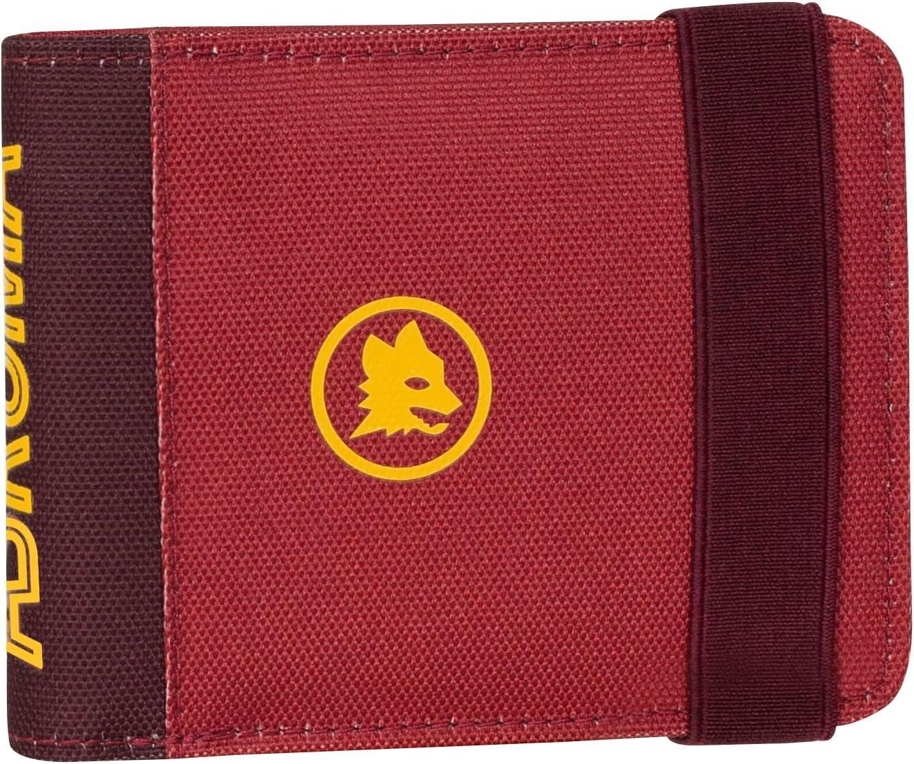 Portafoglio con elastico compatibile giallorosso Roma