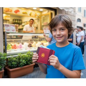 Portafoglio con elastico compatibile giallorosso roma