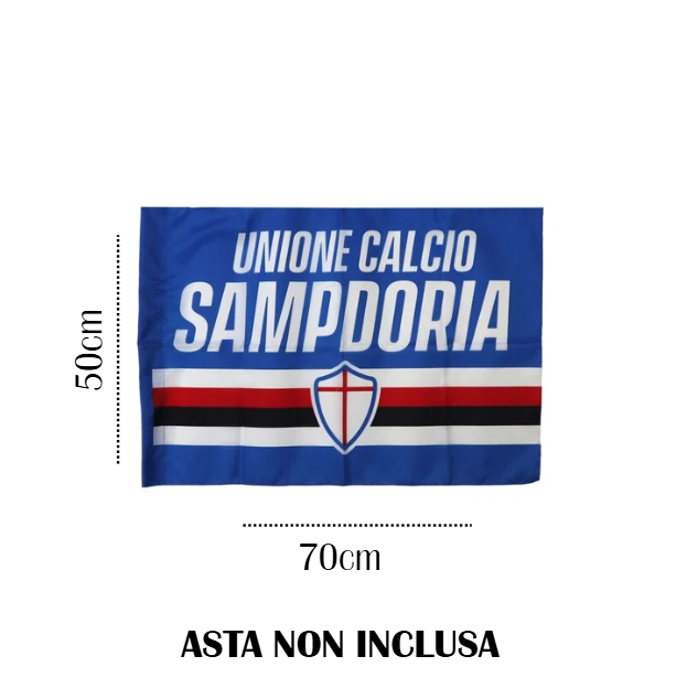 Bandiera da stadio 50x70 compatibile con Sampdoria 