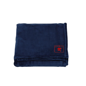 Coperta in pile blu compatibile con genoa calcio