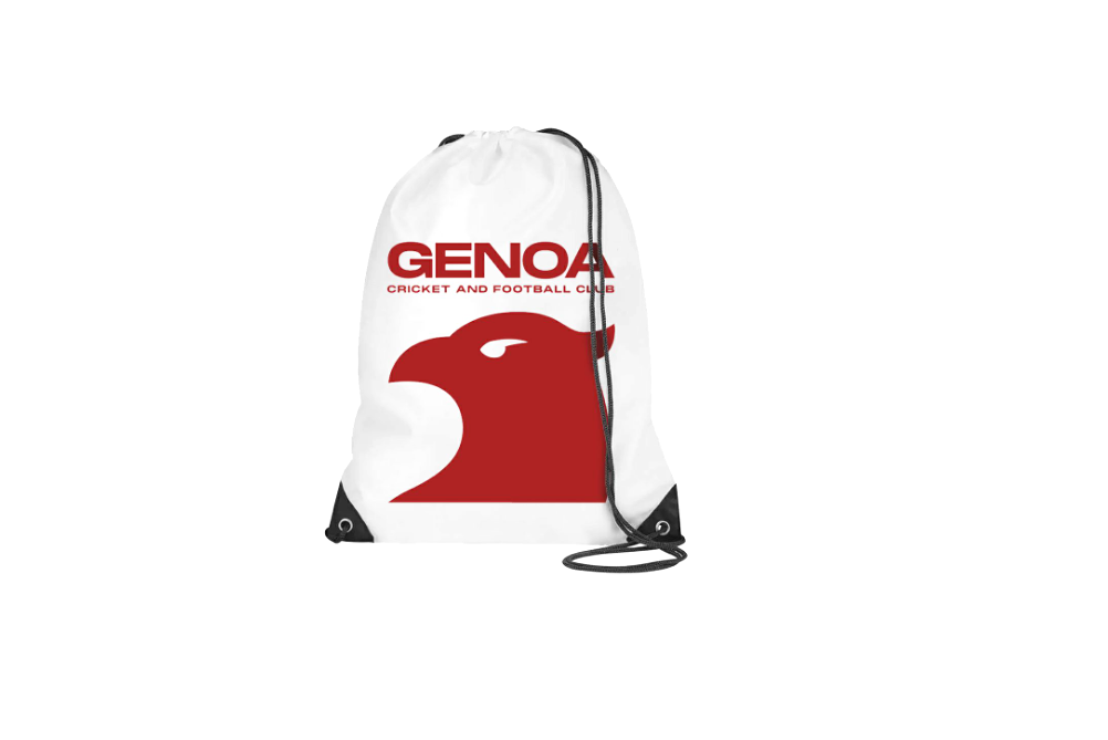 Sacca sportiva compatibile con Genoa bianco