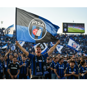 Bandiera grande pisa calcio 100x140cm