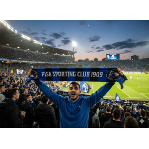 Pisa calcio sciarpa rigata da stadio