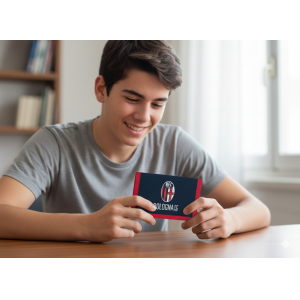 Portafoglio a strappo compatibile con bologna calcio