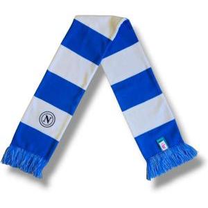 Napoli sciarpa tubolare a righe celeste