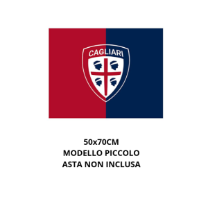 Bandiera da stadio 50x70 cm compatibile con cagliari