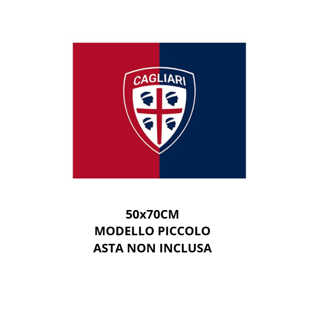 Bandiera da stadio 50X70 cm compatibile con Cagliari