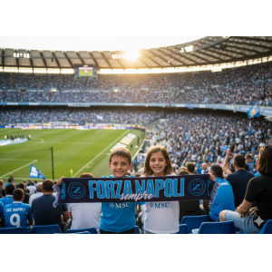 Sciarpa da stadio compatibile con napoli calcio