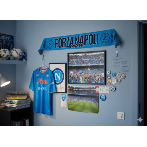 Sciarpa da stadio compatibile con napoli calcio