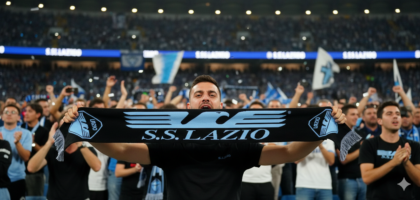 Sciarpa tifoso da stadio compatibile con Lazio Calcio