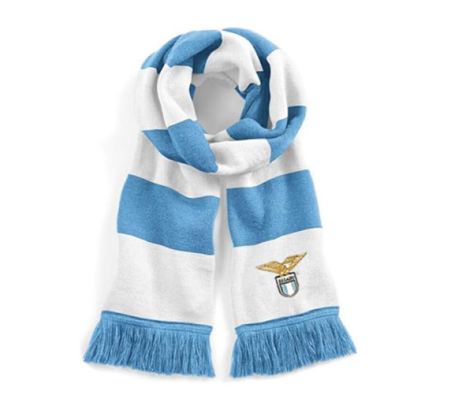 emme ti lazio sciarpa tubolare a righe - foto 1