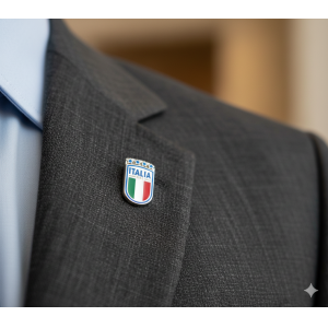 Spilla distintivo italia figc