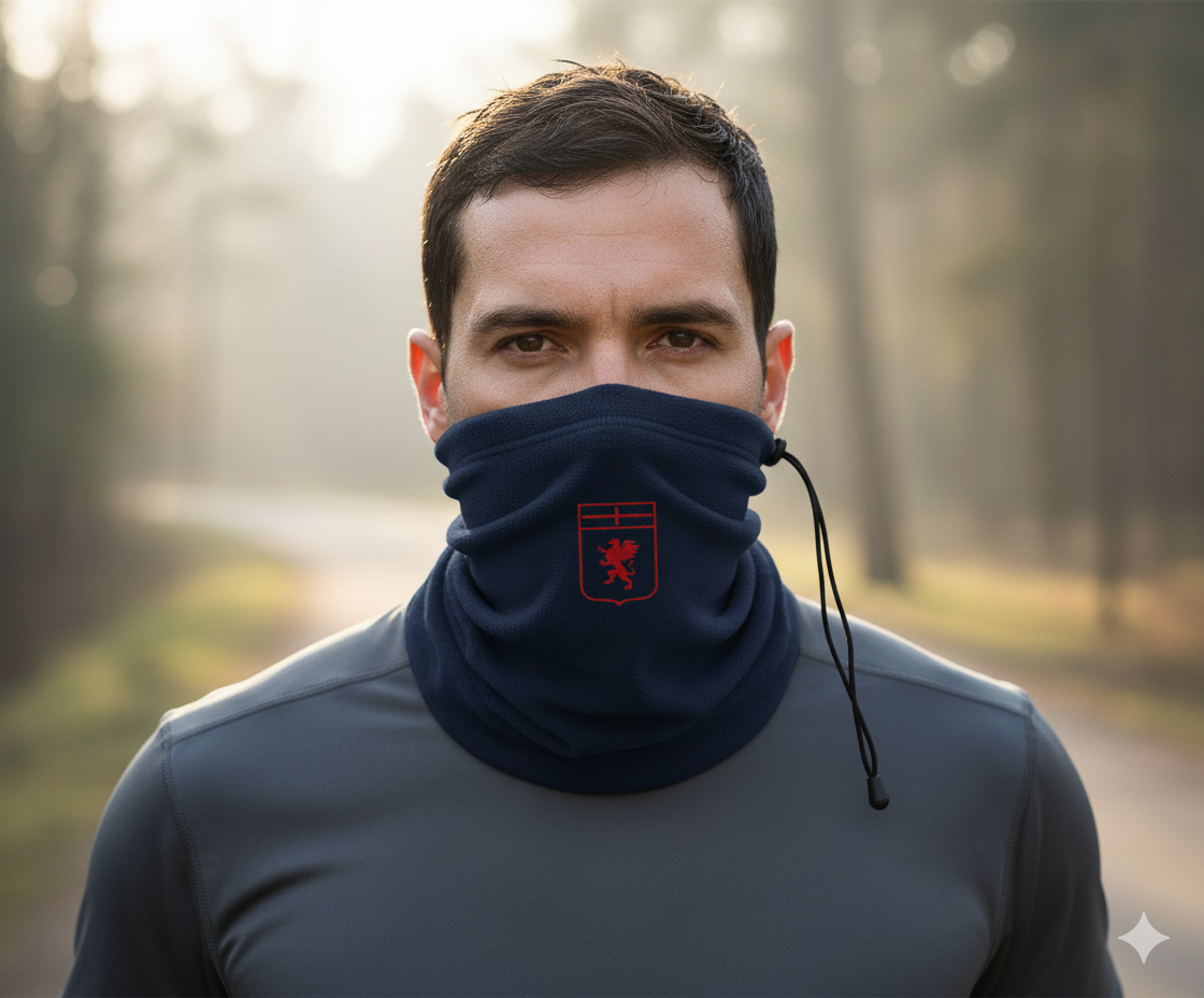 Scaldacollo in pile compatibile con Genoa Calcio