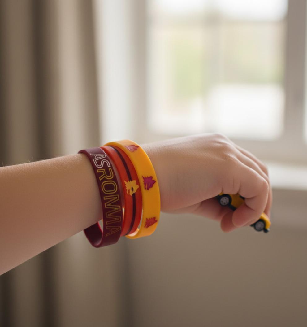 Tris bracciali junior compatibile con Roma
