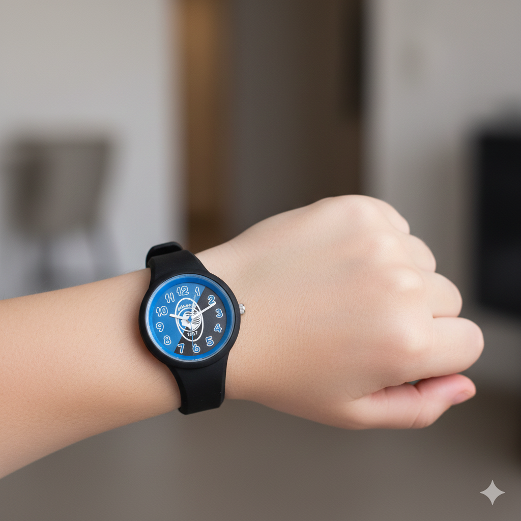 Orologio da polso junior compatibile con Atalanta Calcio