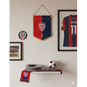 Gagliardetto grande compatibile con cagliari calcio