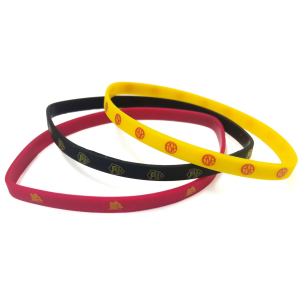 Tris braccialetti in silicone roma - prodotto ufficiale