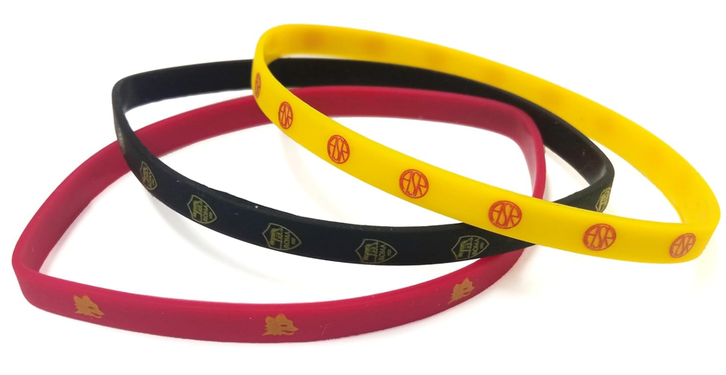 Tris bracciali in silicone compatibile con Roma