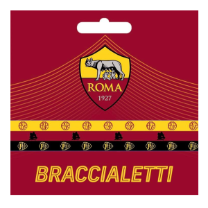 Tris braccialetti in silicone roma - prodotto ufficiale