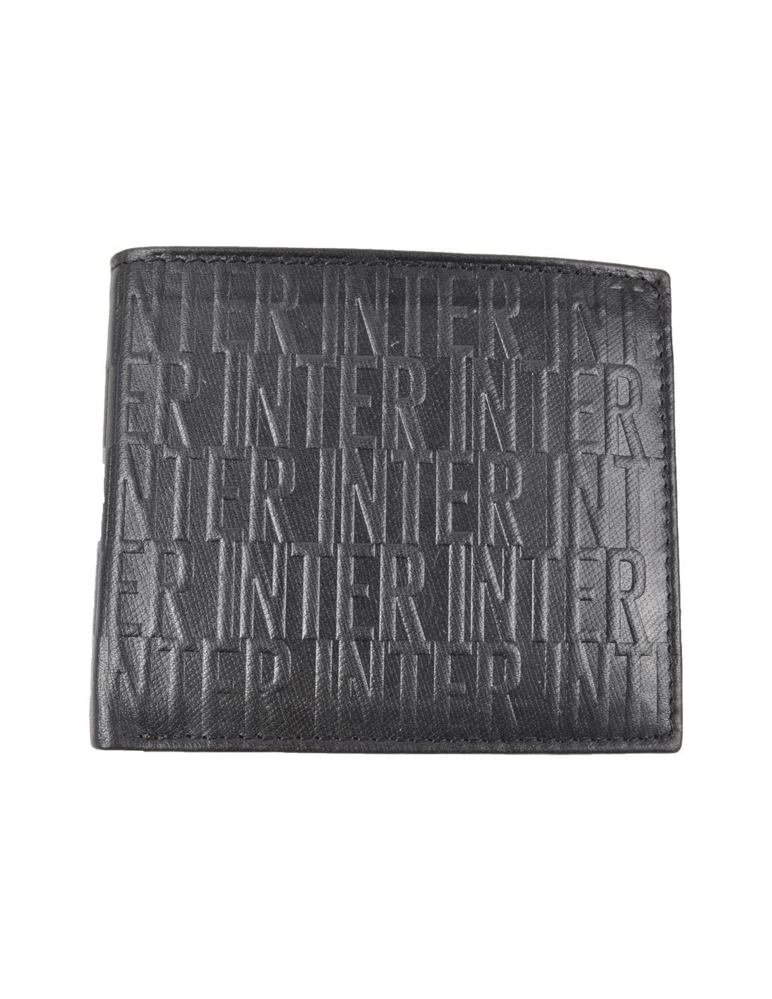 Portafoglio in pelle compatibile con Inter