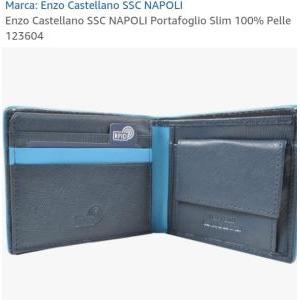 Napoli portafogli pelle saffiano slim