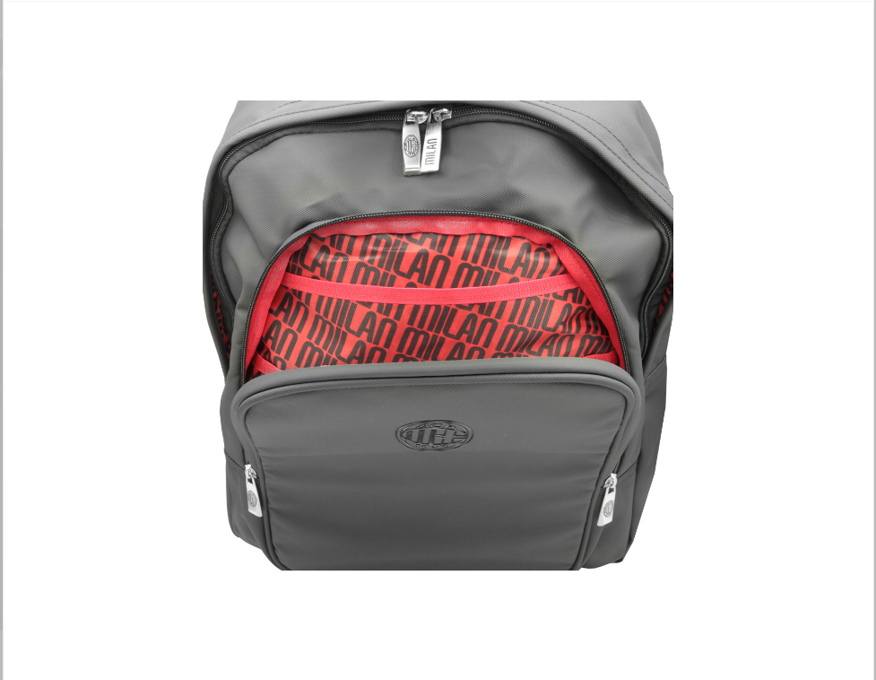 Zaino travel compatibile con Milan Calcio