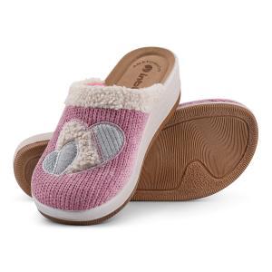 Pantofole rosa ecopelliccia e cuoricino donna