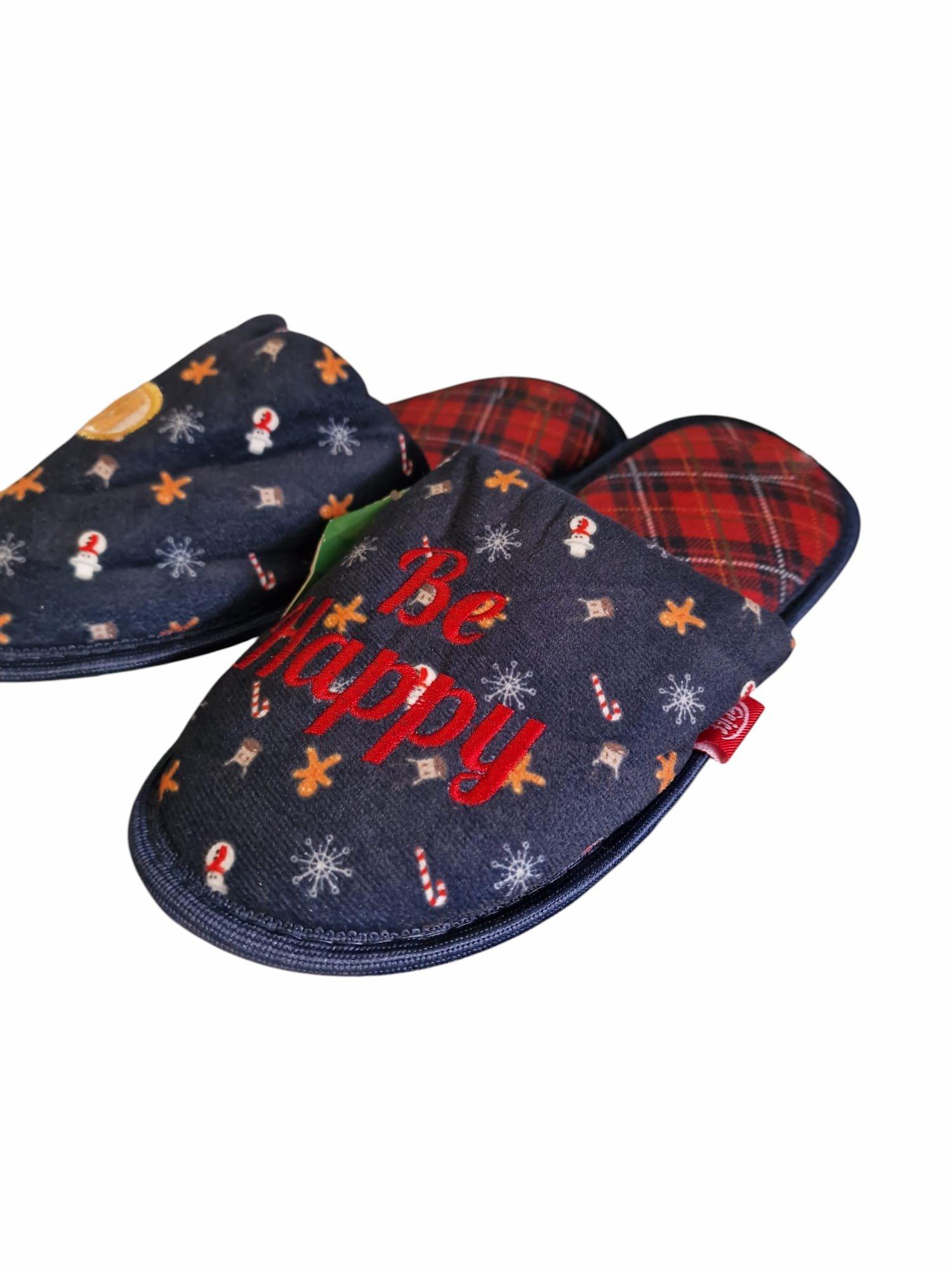 Pantofole natalizie unisex adulto Omino Pan di Zenzero