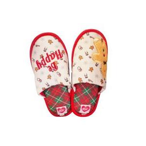 Pantofole adulto omino pan di zenzero multicolor