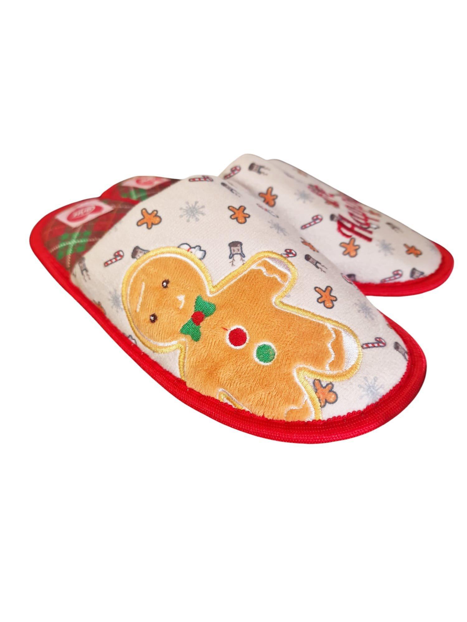 Pantofole natalizie donna Omino Pan di Zenzero