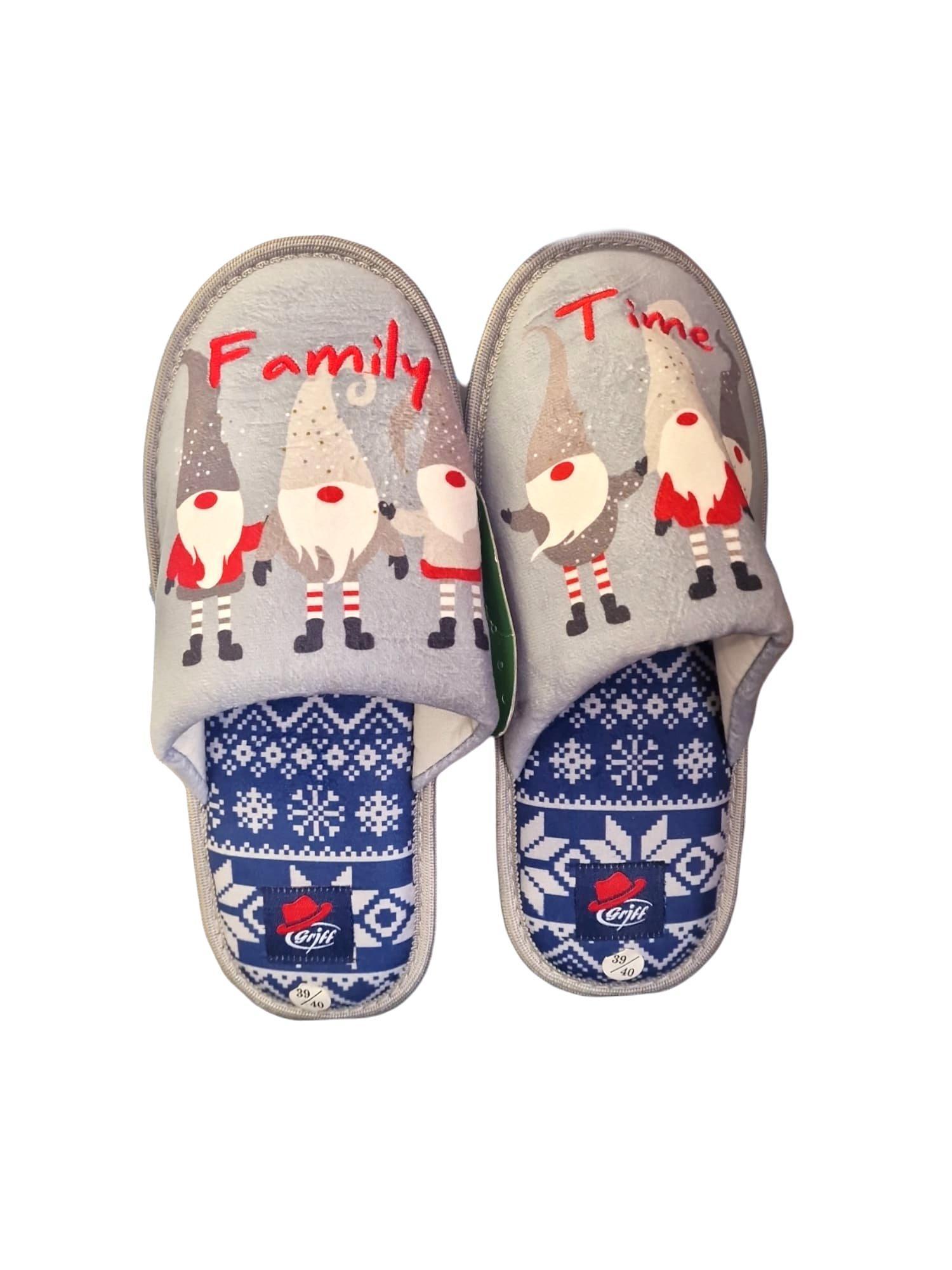 Pantofole natalizie adulto gnomi