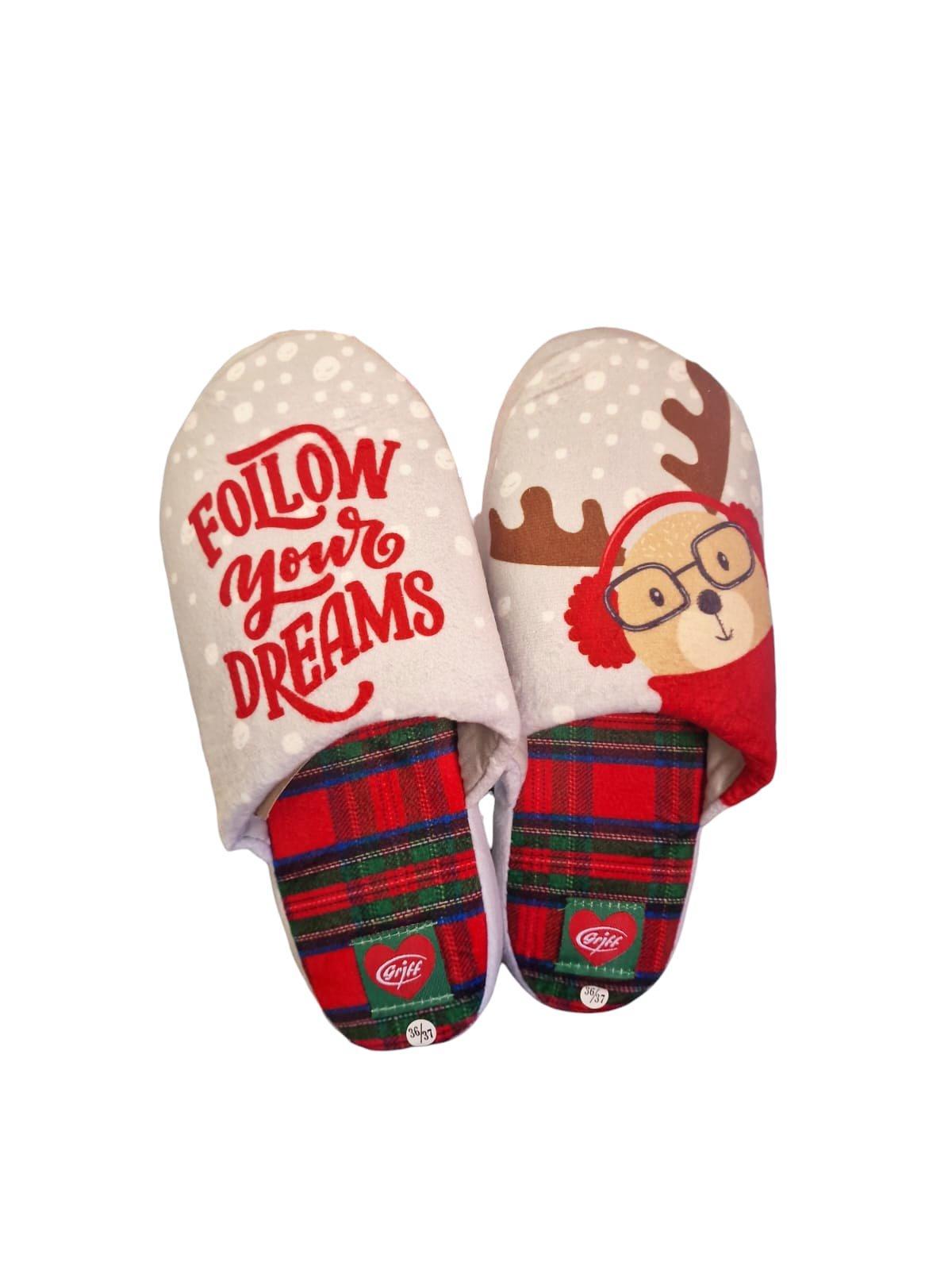 Pantofole natalizie donna