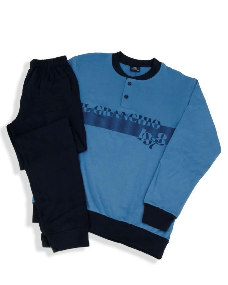 Pigiama uomo interlock fascia petto Aviazione