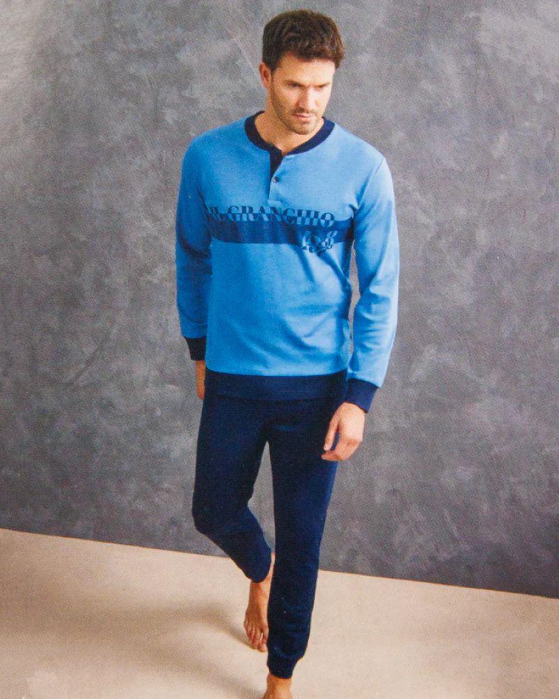 Pigiama uomo interlock fascia petto Aviazione