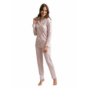 Pigiama cotone interlock da donna  gp6128 rosa