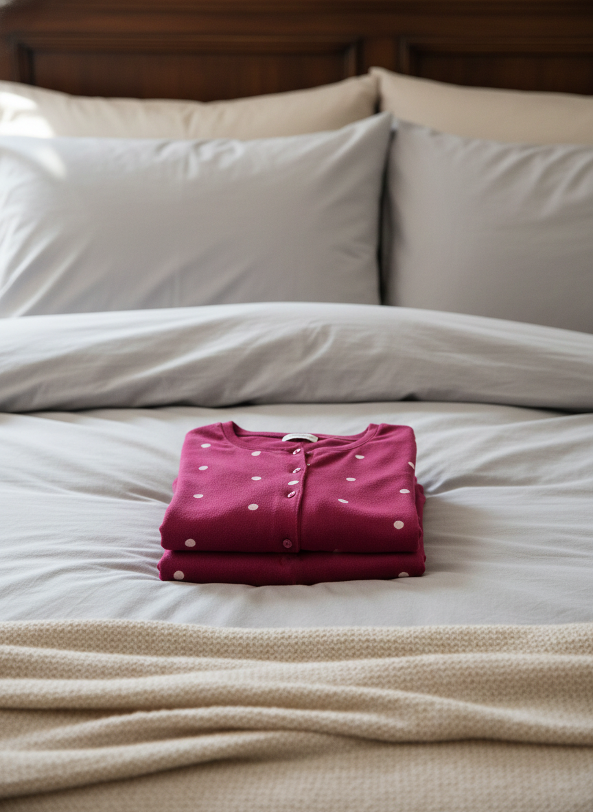 Pigiama donna cotone interlock pois Il Granchio