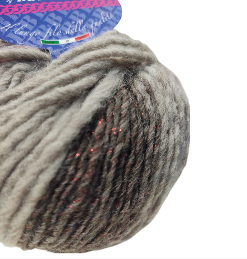 bbb lana filato artu' melange con filo lurex - foto 2