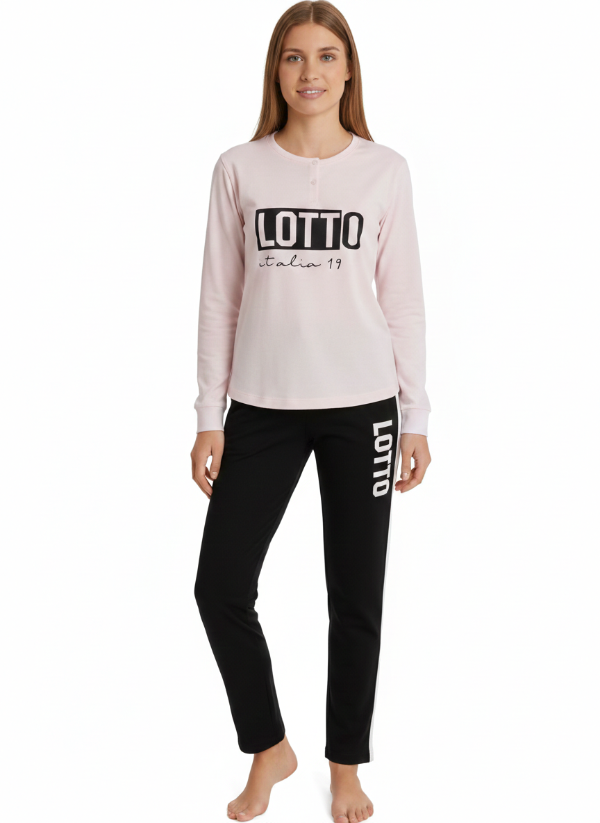 Pigiama ragazza cotone interlock Lotto Homewear