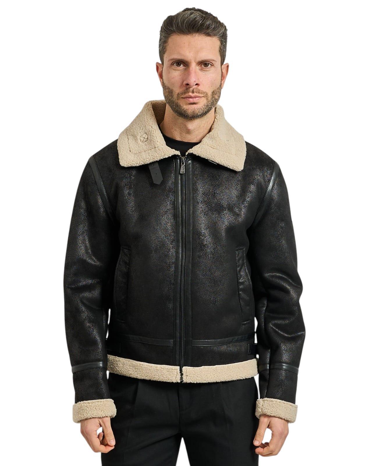 Giubbotto uomo in similpelle Yes Zee