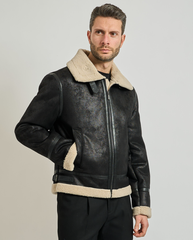 Giubbotto uomo in similpelle Yes Zee